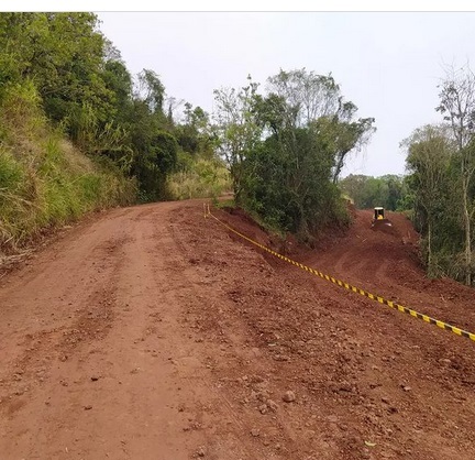 MUDANÇA DE ESTRADA NO CERRO DE BOM JARDIM EM ESPERANÇA DO SUL