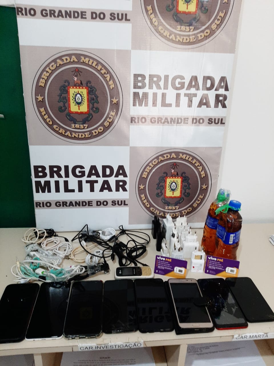 Brigada Militar frustra o ingresso de aparelhos celulares no Presídio Estadual de Três Passos