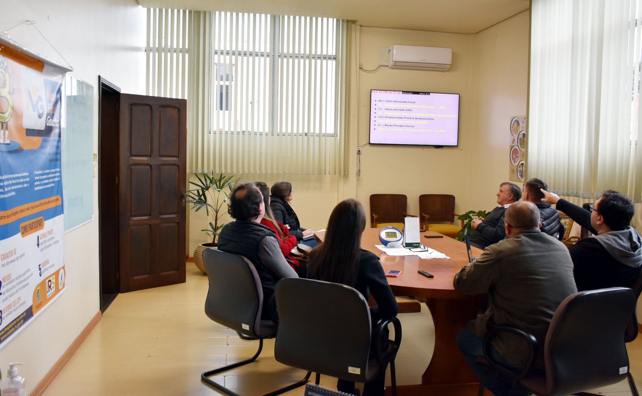 Educação Fiscal e Nota Fiscal Gaúcha é pauta de reunião no Gabinete da Prefeitura Municipal de Três Passos